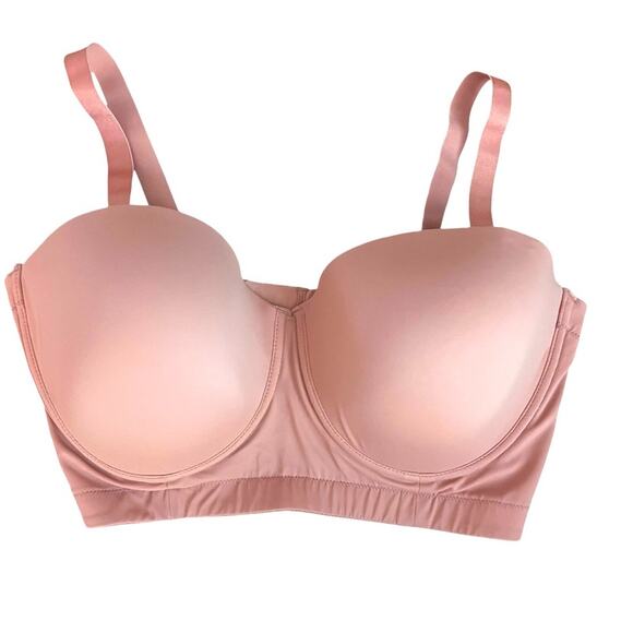 OMNIA Paratus Quartz Flexywire 5-Convertible Underwire Pink Bra Sz 40J - Picture 8 of 12
